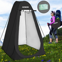 AOSION Privacy Shower Tent,Pop Up Changing Tent,Camp Bathroom Changing Dressing Room,Sun Sunshade Canopy Outdoor Rain Shelter for Camping Hiking Beach Picnic Fishing. (Black)