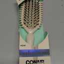 Conair Curl Define Pro Hair Brush for Curly Hair, Dual-Vent Design with Continuous Grooves, Mixed Bristles for Frizz-Free Detangling, Smoothing, and Curl Definition (Ivory)