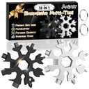 3 Pack Stocking Stuffers for Adults Men Dad, 2-Pcak 18 in 1 Snowflake Multi-Tools Gift for Men Who Have Everything Birthday Christmas Xmas Gifts for Men, Dad, Boyfriend and Him, Cool Gadgets Tools for Men 2024