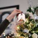 VOSAREA 3pcs Christmas Angel Wing Ornament Glitter Angel Wings Decor Christmas Tree Hanging Pendant for Party Favor DIY Crafts