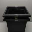 The HC Companies Accent Square Plant Pot w/Drainage - Classic Planters for Outdoor Plants & Indoor Plants - Lightweight & UV-Resistant Square Planter Box (15.5, Black, Pack of 2)