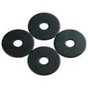 5/16 x 1-1/4 Inch 18-8(304) Stainless Steel Fender Washers, Black Zinc Plated Flat Washers for Screws and Bolts, 50 Pieces Large Repair Washers for Home and Industrial Use