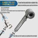 Shower Head with Handheld, Shower Heads High Pressure, High Flow Even with Low Water Pressure-Hand Held Showerhead Set,3 Modes Filtered Showerhead with 59Replacement Hose/Bracket/Cotton Filters