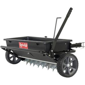 Agri-Fab 45-0543-AMZ 100 lb. Tow-Behind Lawn & Garden Spiker/Seeder/Drop Spreader for Seed,Fertilizer, Salt, Ice Melt; Designed to Pull Behind Lawn & Garden Tractors