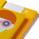 Olimpia Zagnoli Yellow Midsized Blank Notebook