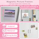 18Pcs Locker Accessories, Pink Locker Decoration for Girls, Back to School Essentials Magnetic Locker Organizer, Mirror, Whiteboard, Pen Holder, Magnetic Picture Frame and Magnets