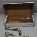 ARCORA Wall Mount Bathroom Faucet, Brushed Nickel Single Handle Vanity Faucet with Swivel Spout and Rough-in Valve