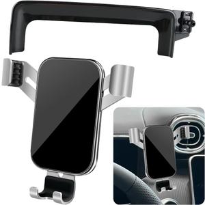 LUNQIN Car Phone Holder for Mercedes Benz C-Class 2022 2023 2024 2025 2026 and GLC Class 2023-2026 and CLE 2024-2026 Auto Interior Accessories Cell Phones Mount Cellphone Mobile Cradle Screen Stand