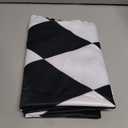 Swono Diamond Rectangle Tablecloth Geometric Black White Diamond Pattern Table Cloth Dining Table Cover for Home Kitchen Restaurant Party Buffet Picnic, 52x70 Inch