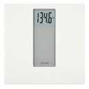 Taylor Digital Glass Bathroom Scale for Body Weight, 400 lb Capacity, Durable Tempered Glass Platform and Easy to Read, White (13.8x2x13.8 Inch (Pack of 1))
