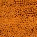 Non Slip Thick Shaggy Chenille Bathroom Rug Sets Only 1 Piece, Thickened Hot Melt Rubber Bottom Bath Mats for Bathroom, Bath Rugs Quick Dry Machine Washable for Shower (Burnt Orange, 32"x20" Plus 17"x24")
