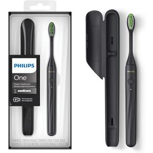 Philips Sonicare One by Sonicare Rechargeable Toothbrush, Shadow, HY1200/26 (New Shadow Black)