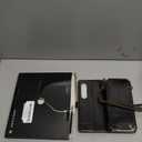 Defencase Wallet Case Compatible with Samsung Galaxy Z Fold 4 with RFID Blocking Card Holder & S Pen Holder Slot PU Leather Magnetic Snap Flip Zipper Strap Phone Case Fit for Galaxy Z Fold 4, Coffee