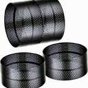 DATANYA 8Packs Perforated Tart Rings Stainless Steel Mousse Cake Ring 4 Inch Metal Pastry Ring Mold for Baking Cooking Cookies, small fruit tartet crust, muffins