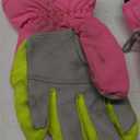 YAPJEB Kids Winter Warm Gloves Ski Gloves Windproof Outdoor Sports Gloves for Boys Girls Skating Snowboarding Hiking (S (6-8 Years Old), A - Rose Red)