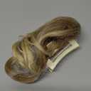 CJL HAIR Claw Clip Short Ponytail Hair Extensions DIY Bendable Metals Messy Bun Hair Piece for Wonen Wavy Curly Synthetic Fake Hairpieces Gloden Blonde and Beach Blonde Tips