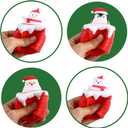 Christmas Squishy Toys Party Favors - 4 Pack Pop Up Chimney Stress Relief Toys Christmas Stocking Stuffers Goodie Bags Treats Fillers Xmas Decorations Classroom Prizes Gift Toys Boys Girls Adults