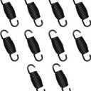 1-9/10 Inch Recliner Springs (Pack of 10) Overall Length Mechanism Tension Spring Furniture Replacement Part for Recliner Couch Sofa Bed (12Turn)