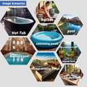 1500W Immersion Water Heater Portable Electric Hot Tub and Pool Submersible Water Heater with Temp Control, GFCI for Bathtubs, Baptistry, spa tub, Above Ground Pool, Inflatable Pool & Bucket