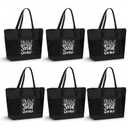 Paterr 6 Pcs Social Worker Gift for Women Bulk Social Work Tote Bags Volunteer Appreciation Gifts for Teacher Nurse Church(Classic Color)