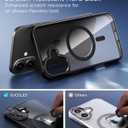 SUCGLES for iPhone 16 Plus Case with MagSafe [Ultra Strong Magnetic] [12FT Military Drop Protection] [Shockproof Bumper] Slim Thin Mag Safe Phone Cover 6.7" for Apple 16plus (Black)