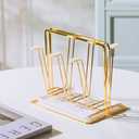 Metal Cup Drying Rack with 6 Hooks, Bottle Drying Rack with Drain Tray,Coffee Mug Holder,Mug Organizer Golden