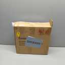 COVLON Drink Table, Carved Table Top Martini Table, Small Side Table, Weighted Base Pedestal Table for Living Room, Bedroom, Modern, Black