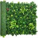 Artificial Boxwood Panels: 40" x 120" (33.5 sqft) UV-Anti Fake Grass Ivy Privacy Hedge Greenery Backdrop Fence Wall Screen for Garden Fence Covering Privacy, Outdoor Indoor Home Decor