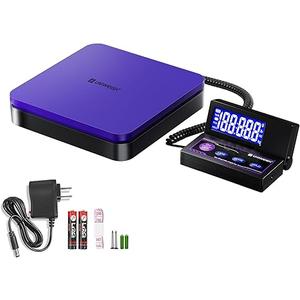 Digital Shipping Scale 110lbs/0.1oz Accurate,Postal Scale with 5 Units/LCD/Tare/Hold Function,Auto-Off,Postage Scale for Packages Small Business/Mail Scale,Includes Battery & AC Adapter