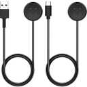 Charger for Google Pixel Watch 2 & 3, Replacement USB-A/C Charging Cable Cord for Smart Watch (3.3ft/1m) (Black)