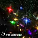 ASENEK Christmas Light, 33ft 100 LED Outdoor String Light with Timer & 8 Modes, 3AA Battery Operated Waterproof String Light for Outdoor and Indoor Dcor Multicolor