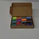 72Pcs 36 Colors Prewound Bobbins and Thread Spools for Hand & Machine Sewing, Emergency and Travel, DIY and Home, 36 Colors 400 Yards per Polyester Thread Spools