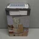 Stainless Steel Knife Set, Knife Block Sets with Built-in Sharpener,15-Piece Block Set with Block and Ergonomic Handles (Beige)