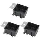 3 Pack 2-Gang Adjustable Electrical Outlet Box, 34 Cu.in. Non-Metallic PVC Double Gang Junction Box, ETL Listed & 2-Hour Fire Rated for New Work, Remodel & Commercial, Grey