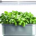 2FT Suction Cup Style Plant Grow Light,12W, LED Grow Lamp Fixture on Wall, Seed Starter kit, 6500K Cool White, Enhanced Blue Light, Height Adjustable, Herbs Growing lamp, IP54