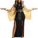 Morph Cleopatra Costume Women, Egyptian costume womens, Egyptian Goddess Costumes, Halloween Costumes For Women Adult (Small)