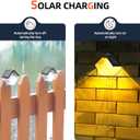 Traveant Solar Camping Lights, RGB Solar Lanterns Hanging Decorative Lights - 4 Pack Waterproof Outdoor Lantern Lamps for Camping, Halloween, Christmas, Garden, Patio, Yard, Lawn, Pathway