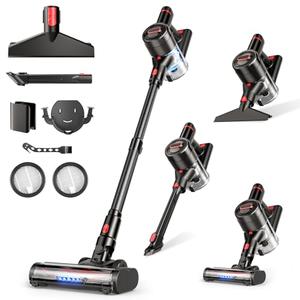 Zyxrona Cordless Vacuum Cleaner, 450W 40Kpa Stick Vacuum with Powerful Suction, 50Mins Vacuum Cleaners for Home, Anti-Tangle Brush, 8 in 1 Lightweight Vacuum for Hard Wood Floor Carpet Pet Hair