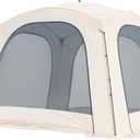 Vidalido 10x10' Pop up Canopy Tent with Screen Wall, Large Outdoor Camping Tent Sun Shelter, Portable Instant Screen House Beach Tent with Sand Bags for Camping Garden Patio Backyard