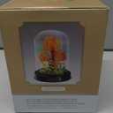 Valentine's Day Gift Assembly Bonsai Flower Miniature Building Block Set with dust Cover, Building Block Flowers, Valentine's Day Creative Gift for her (Eryngium)