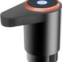 Water Dispenser for 5 Gallon Bottle, Portable USB Charging Electric Double Water Outlet Water Pump, Drinking Water Jug Pump for Home, Kitchen, Living Room, Office, Camping (Black)