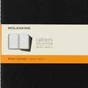 Moleskine Cahier Journal, Soft Cover, Large (5" x 8.25") Ruled/Lined, Black, 80 Pages (Set of 3)