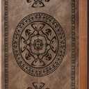 CAGIE Journal for Men Soft Cover Lined Pages Vintage Notebook 180 Lay Flat Mens Journals for Writing Travel Diary, 5.7'' x 8.3'', Dark Brown