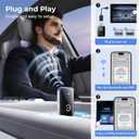 Wireless Carplay Adapter for iPhone, Convert Wired Car play to Wireless, 2 in 1 Plug and Play Mini CarPlay and Android Auto Adapter for iOS 10 Android 11 and Above, Cars with Built-in Carplay (Silver)
