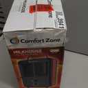 Comfort Zone Utility Space Heater, 1500W Electric Garage Heater with Adjustable Thermostat, Fan/Low/High Heat Settings, Tip-Over & Overheat Protection, Milkhouse Style, ETL Listed