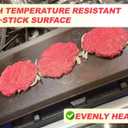 Universal Carbon Steel Griddle for Gas Grill, Griddle Pan for Stove Top, Versatile Stovetop Oven, Induction Cooktop, Flat Top Plate for Charbroil Etc. All Gas & Charcoal Grill 24" x 10"