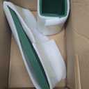 Green Bathroom Set, Dark Green Bathroom Accessories Set with Shower Curtain and Rugs, Bath Towel Sets, Natural Loofah Sponge, Soap Dispenser, Toothbrush Holder, Bathroom Tumbler and Tray for Bathroom