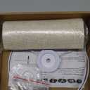 Small Lamp Shade, Beige Drum Lampshade 8.7''Top X 8.7'' Bottom X 7.9'' High, Replacement Lamp Shade Natural Linen Hand Crafted for Table Lamps Floor Lamps Chandelier Lamp, Easy Assembly Required