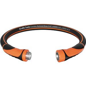 Giraffe Tools Garden Hose 5/8", Water Hose Heavy Duty, Flexible, Lightweight Hybrid Hose with Swivel Handle, 3ft Male to Female Fittings, Burst 600 PSI, Short Leader Hose