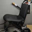 (18" Wide Seat) Lightweight Ergonomic Transport Wheelchair for Seniors and Adults, Portable Foldable Transit Travel Wheelchairs All Terrain